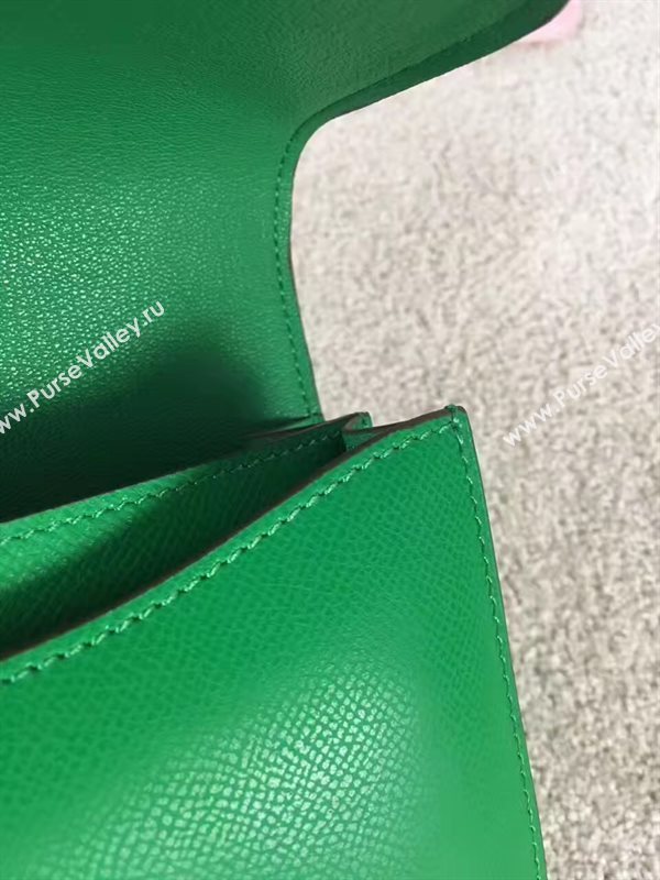 Hermes Constance top green leather bag 5106