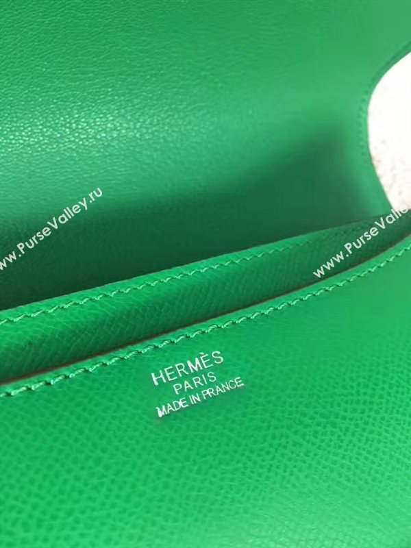 Hermes Constance top green leather bag 5106