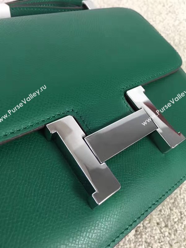 Hermes Constance top green leather bag 5107