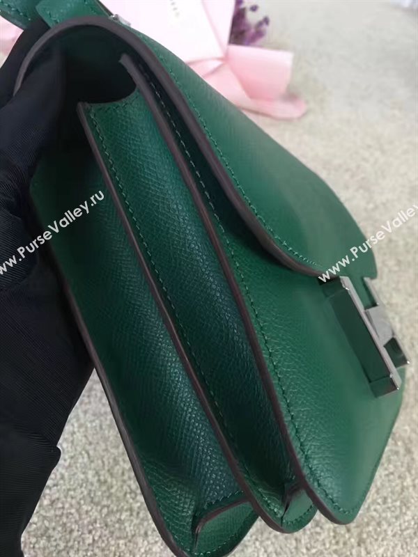 Hermes Constance top green leather bag 5107