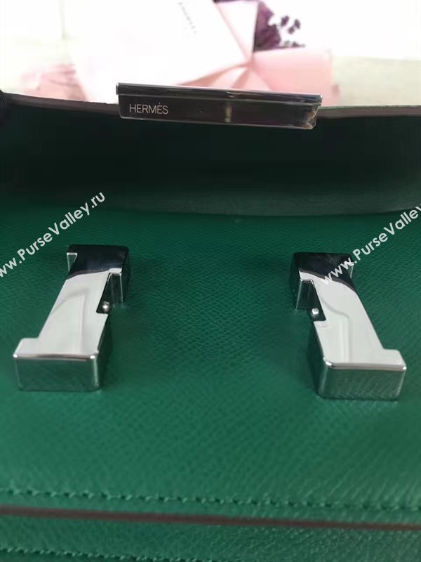Hermes Constance top green leather bag 5107