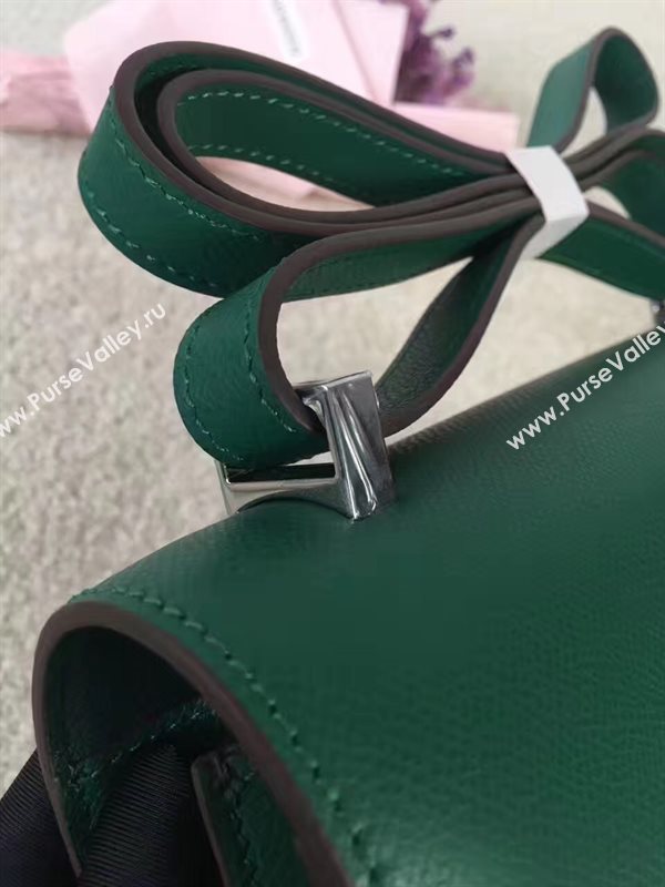 Hermes Constance top green leather bag 5107