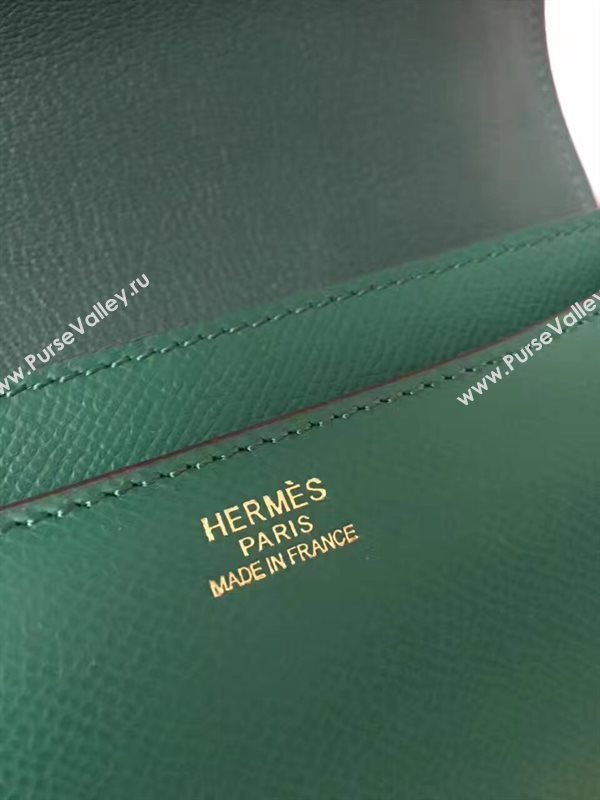 Hermes Constance top green leather bag 5107
