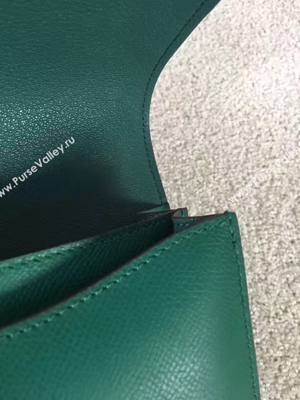 Hermes Constance top green leather bag 5107