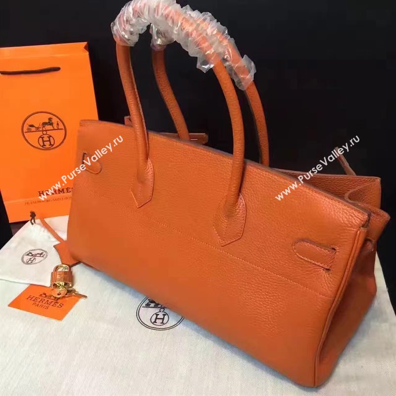 Hermes 42cm Birkin orange leather bag 5108