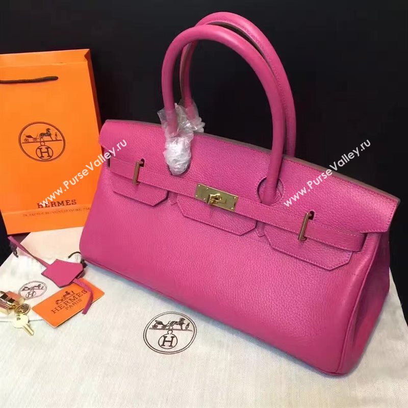 Hermes 42cm leather Birkin rose bag 5112