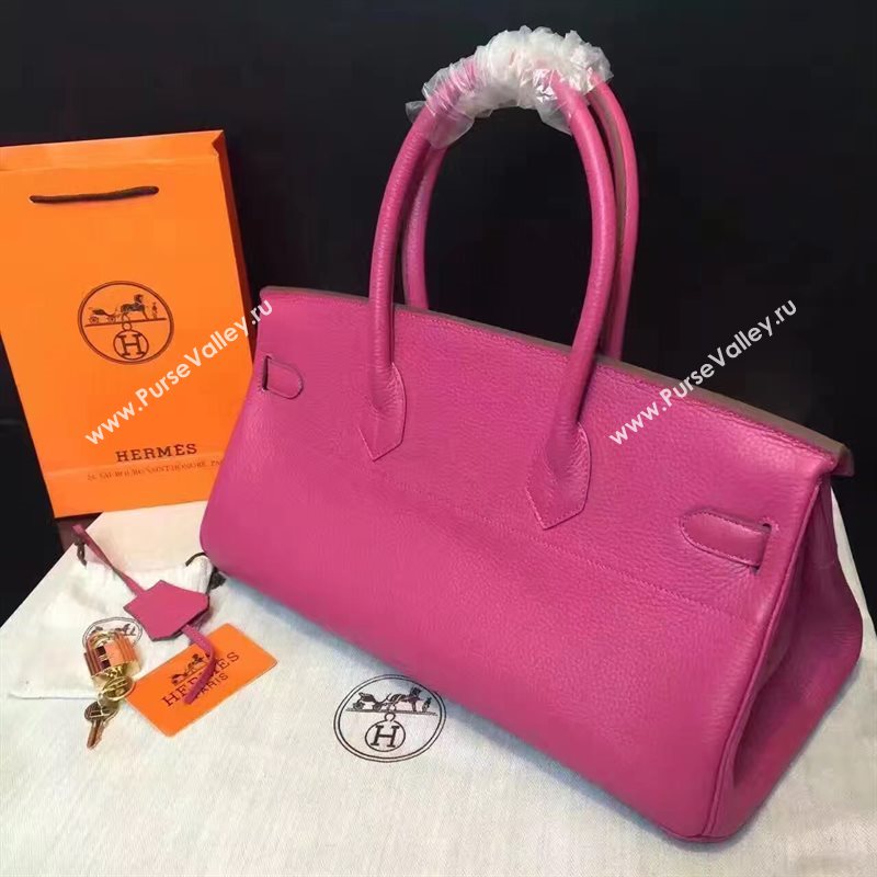 Hermes 42cm leather Birkin rose bag 5112