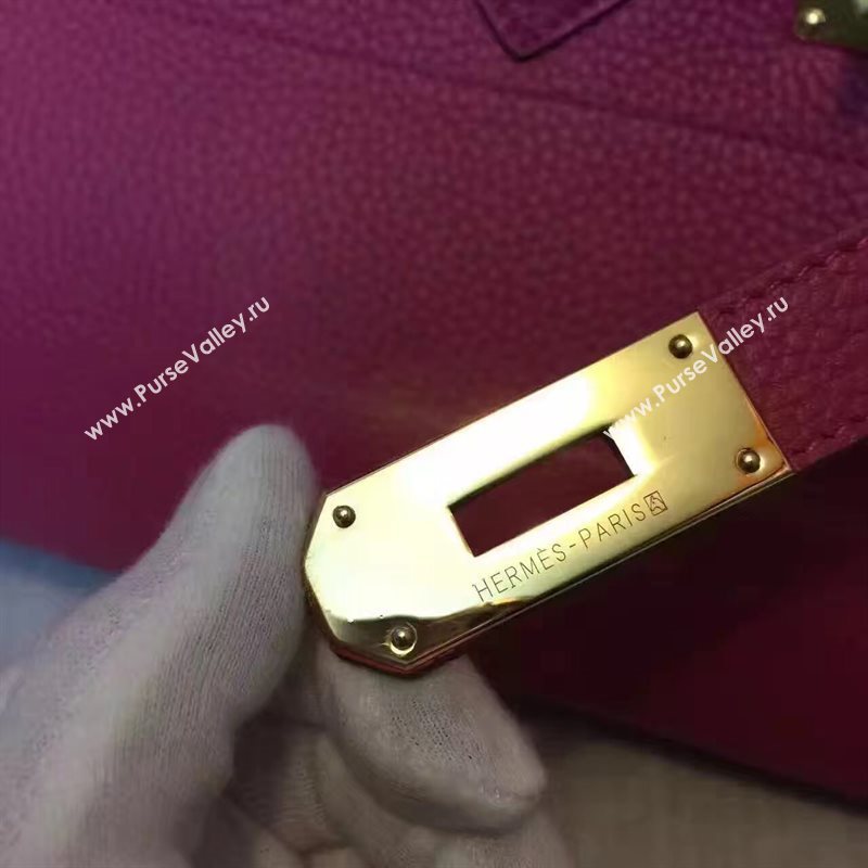 Hermes 42cm leather Birkin rose bag 5112