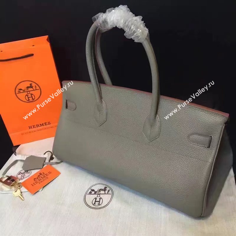 Hermes 42cm leather gray Birkin bag 5113