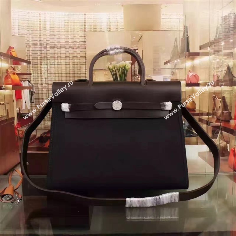 Hermes black Kelly 31cm bag 5116