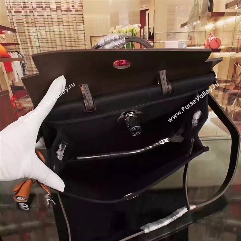 Hermes black Kelly 31cm bag 5116