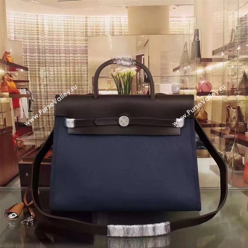 Hermes tri-color navy Kelly 31cm bag 5117