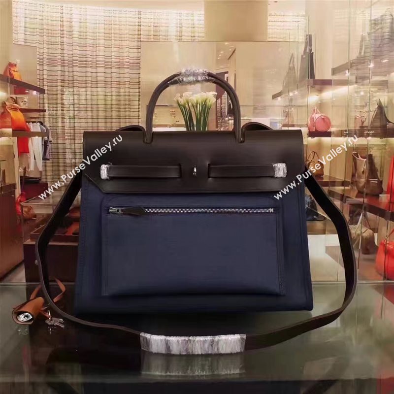 Hermes tri-color navy Kelly 31cm bag 5117