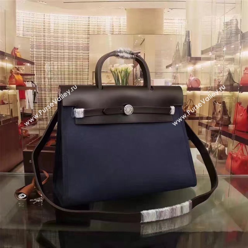 Hermes tri-color navy Kelly 31cm bag 5117