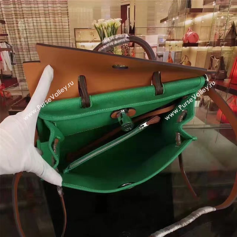 Hermes tri-color green Kelly 31cm bag 5119