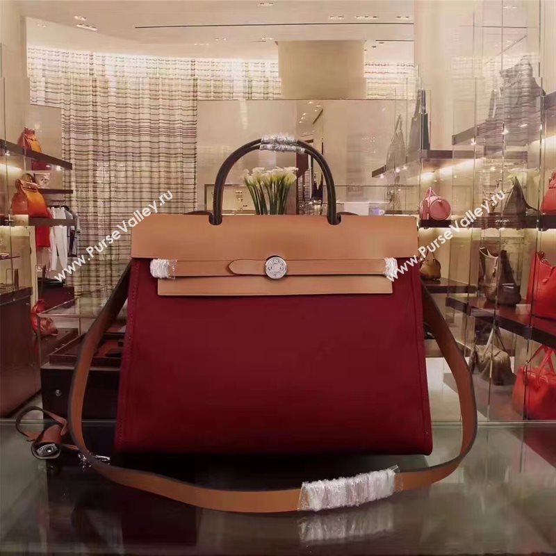 Hermes tri-color wine Kelly 31cm bag 5120