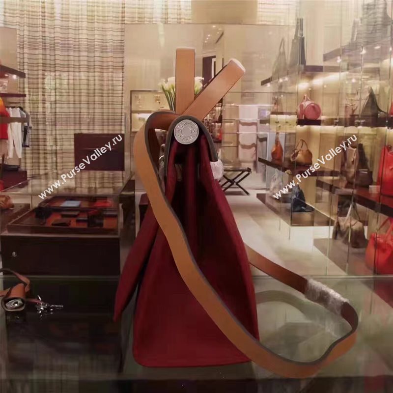 Hermes tri-color wine Kelly 31cm bag 5120