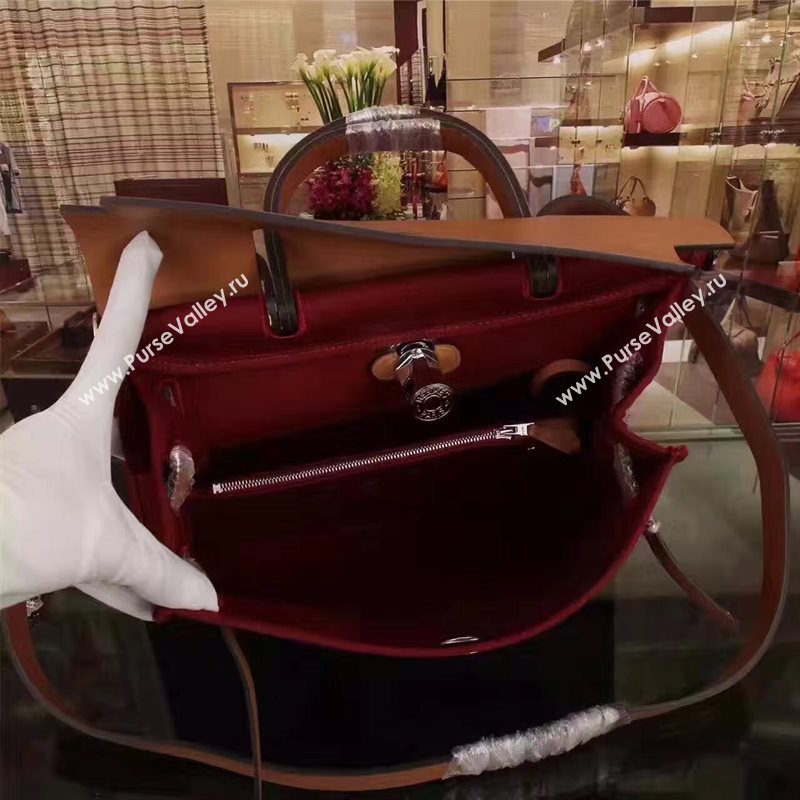 Hermes tri-color wine Kelly 31cm bag 5120