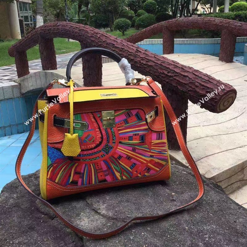 Hermes tri-color yellow Kelly bag 5122