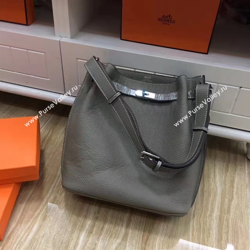 Hermes so Kelly shoulder gray bag 5126