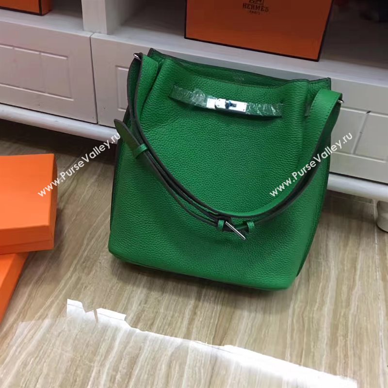 Hermes so Kelly shoulder green bag 5127