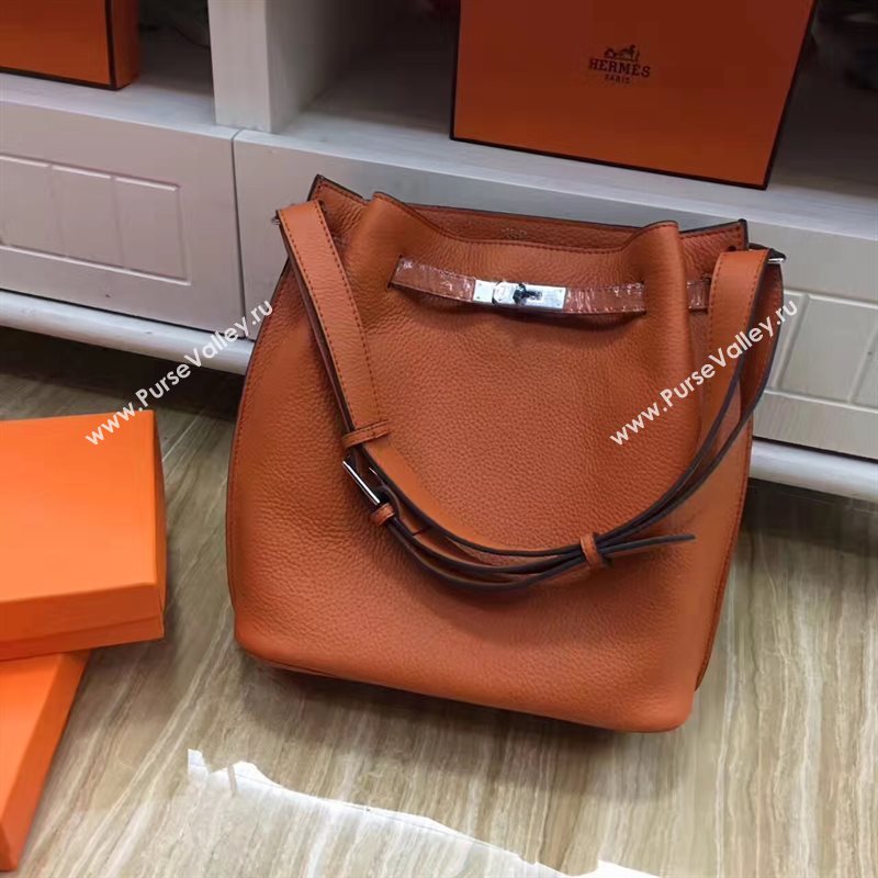 Hermes so Kelly shoulder orange bag 5128