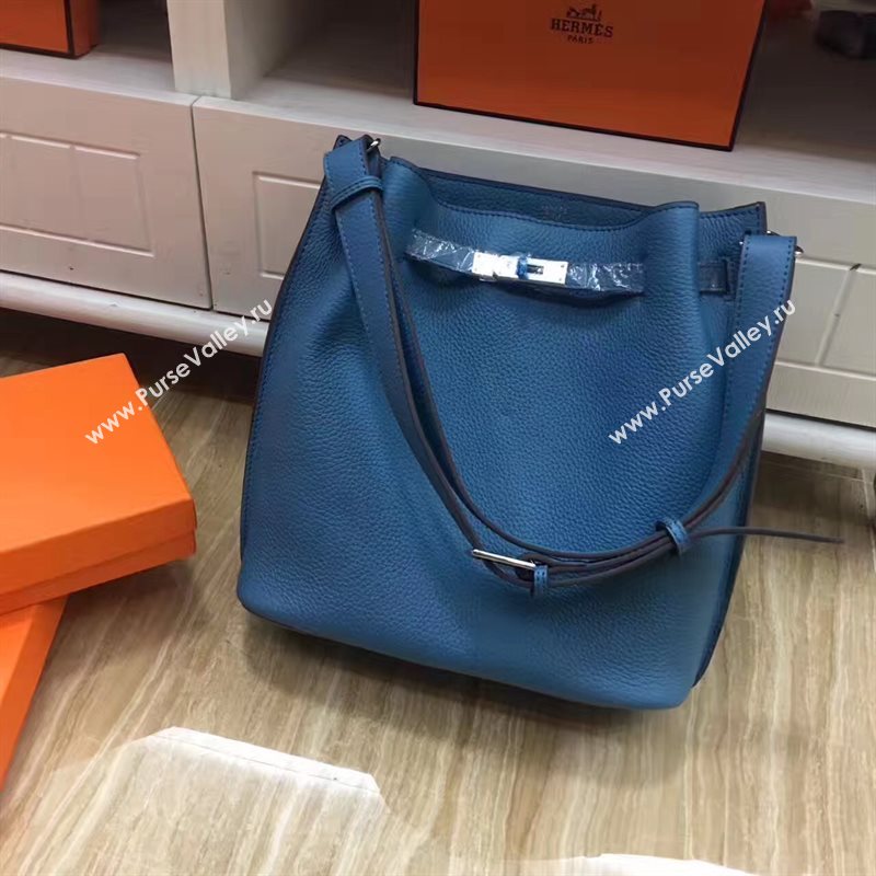 Hermes so Kelly shoulder navy bag 5132