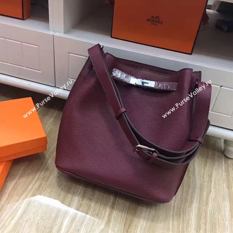 Hermes so Kelly shoulder wine bag 5133
