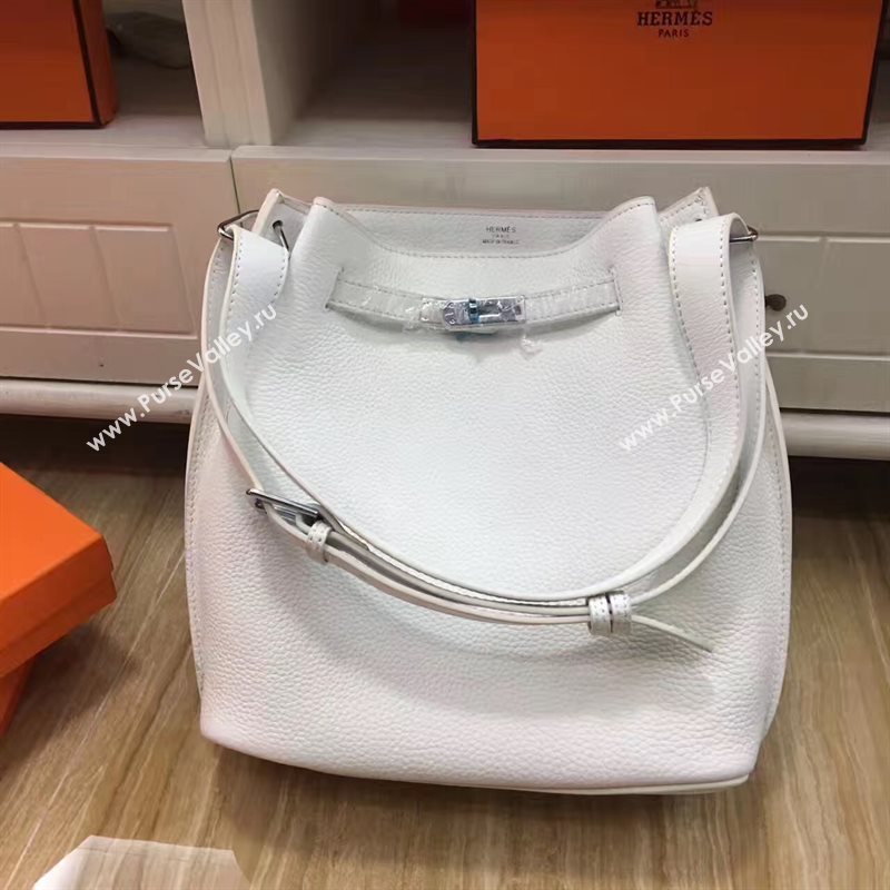 Hermes so Kelly shoulder white bag 5135