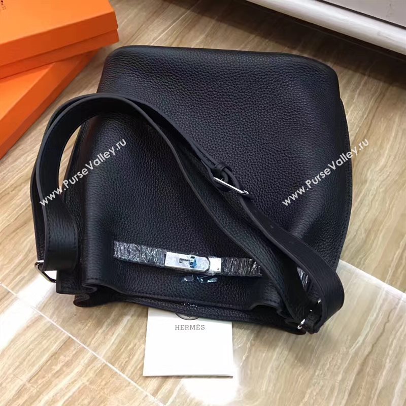 Hermes so Kelly shoulder black bag 5136