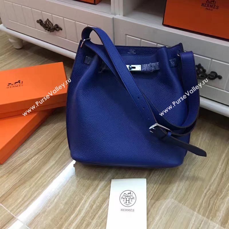Hermes so Kelly shoulder blue bag 5137