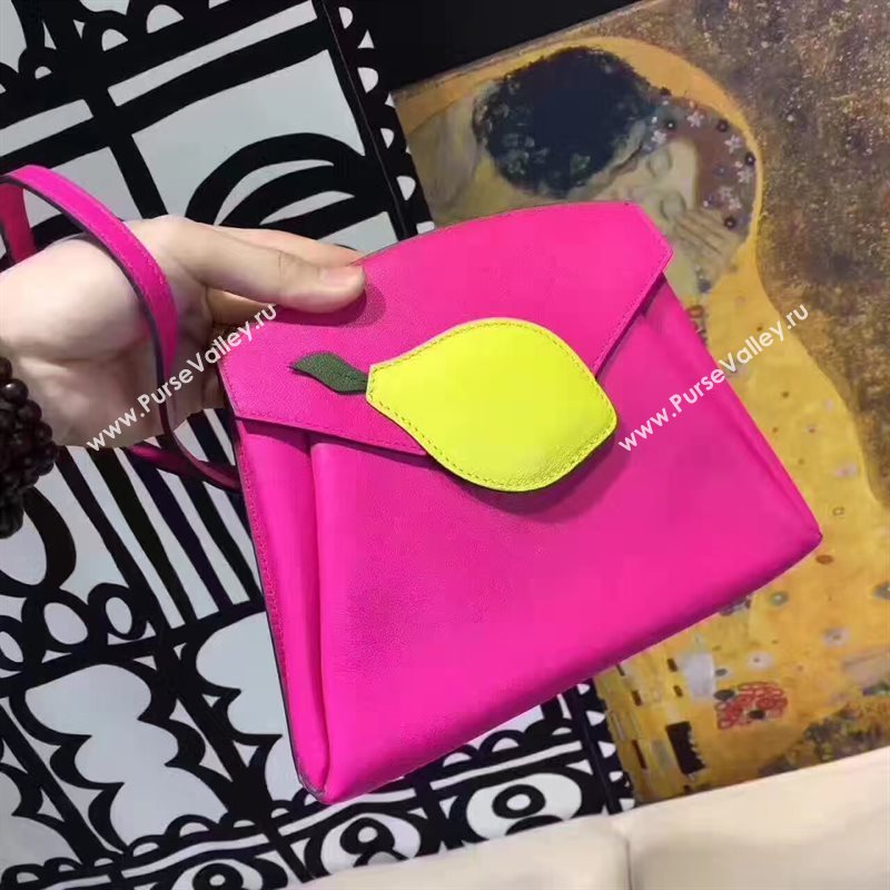 Hermes new small rose shoulder red bag 5139