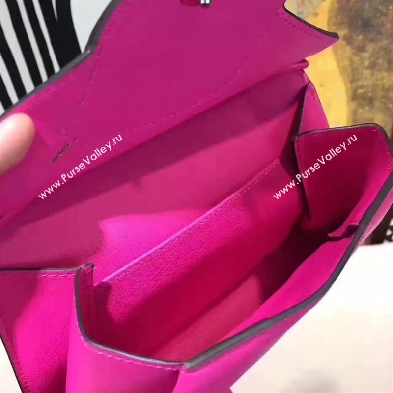 Hermes new small rose shoulder red bag 5139