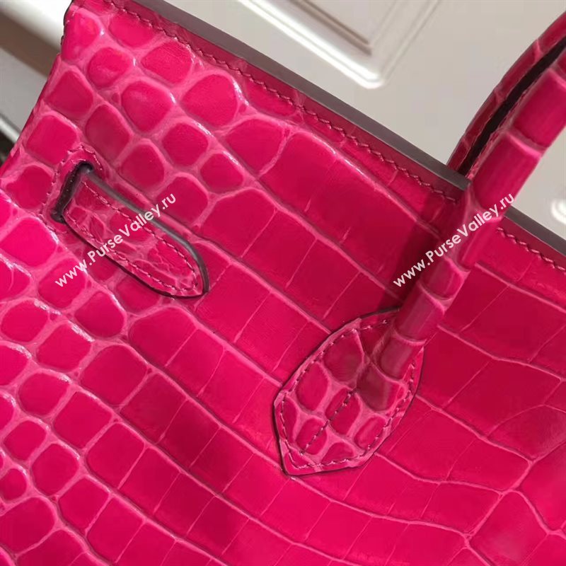 Hermes crocodile Birkin red paint bag 5241