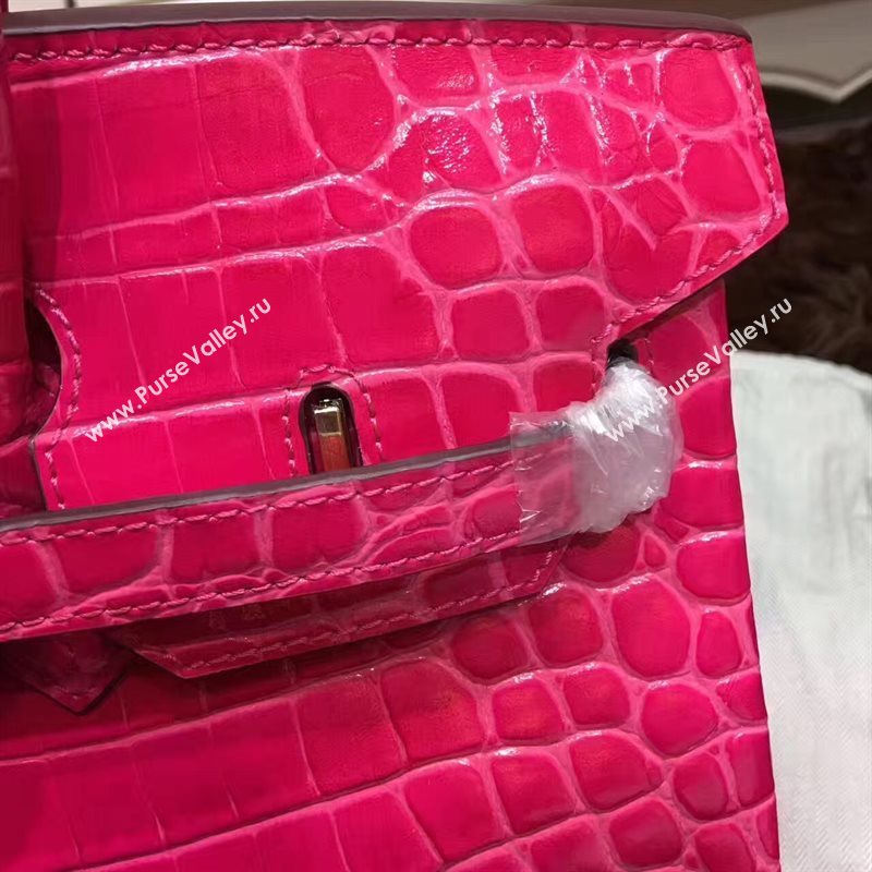Hermes crocodile Birkin red paint bag 5241