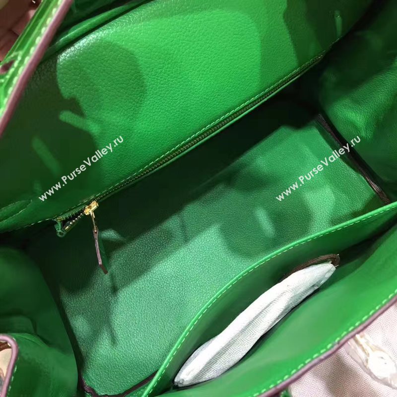 Hermes crocodile Birkin green paint bag 5245
