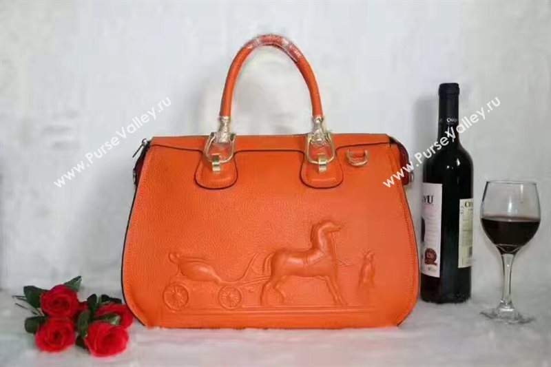 Hermes large orange tote bag 5254