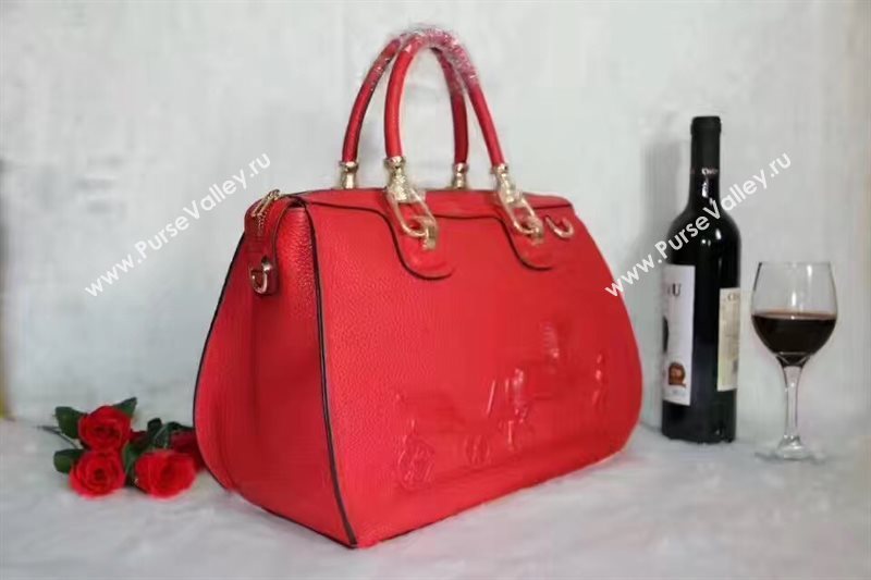 Hermes large red tote bag 5255