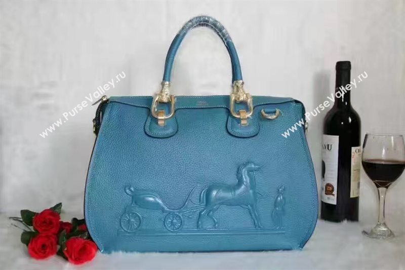 Hermes large blue tote bag 5256