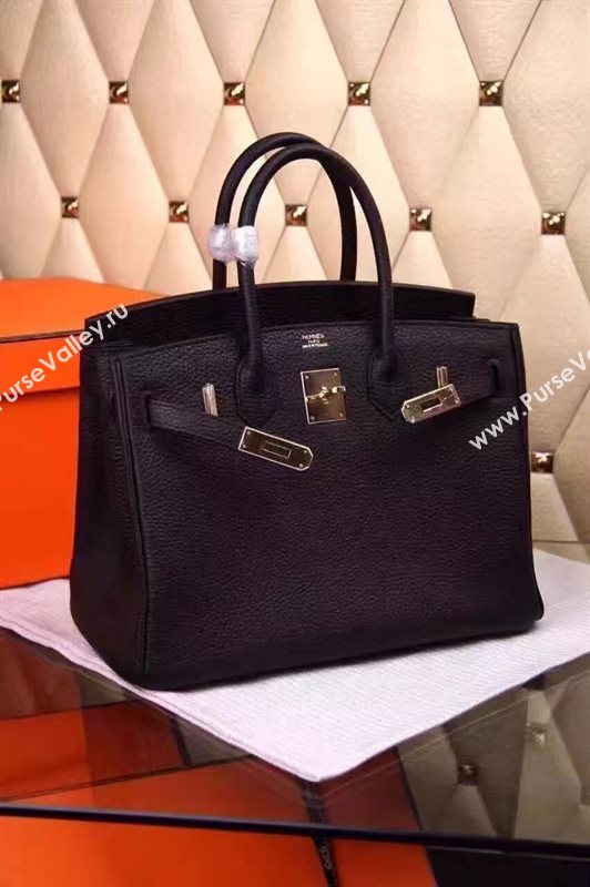 Hermes black Birkin bag 5269