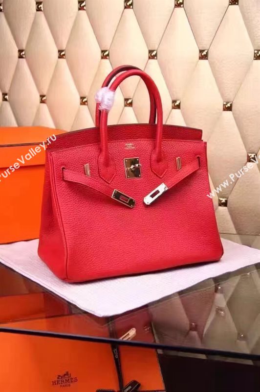 Hermes red Birkin bag 5271