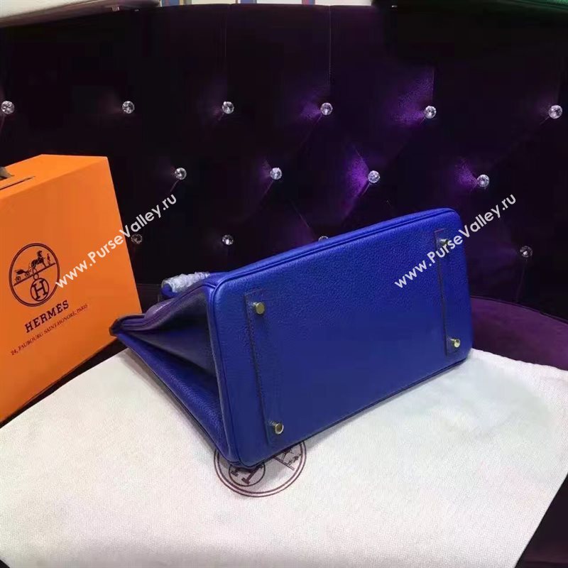 Hermes grain Birkin blue bag 5278
