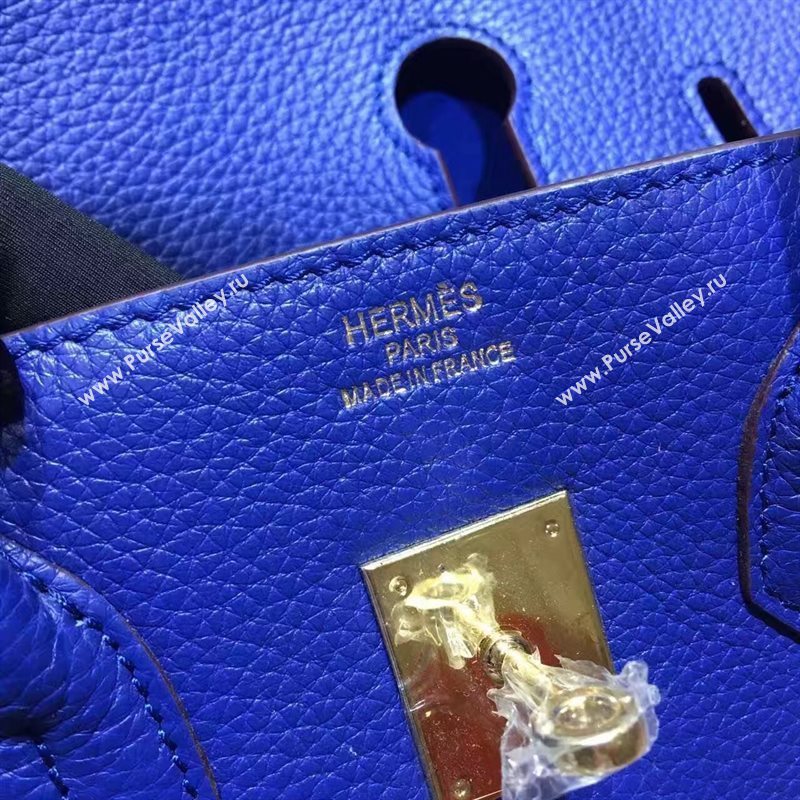 Hermes grain Birkin blue bag 5278
