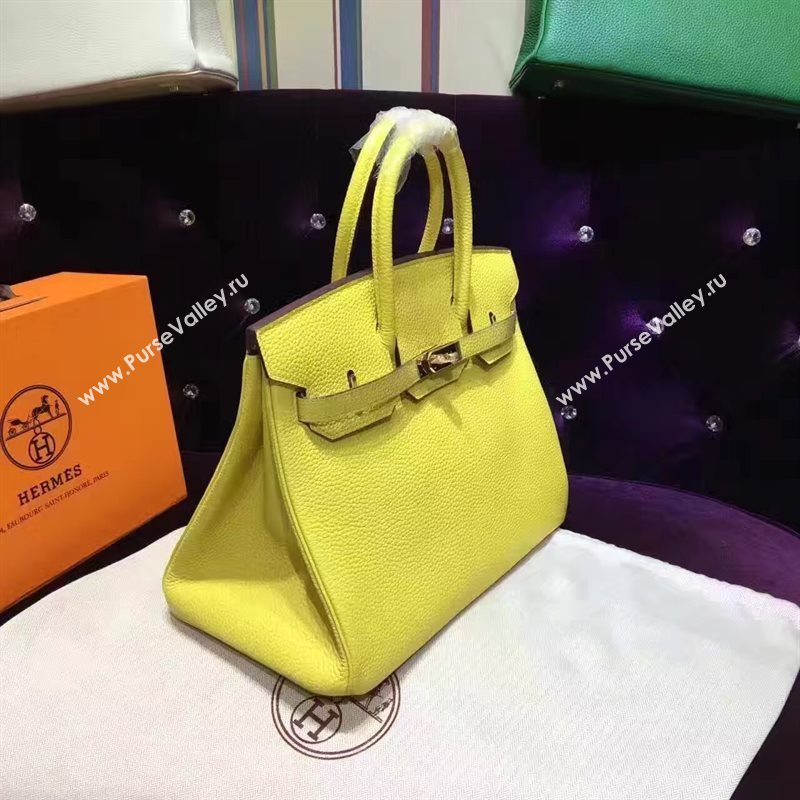 Hermes grain Birkin yellow bag 5279