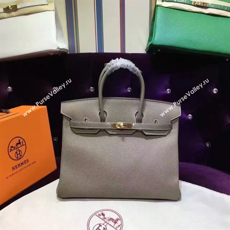 Hermes Birkin gray grain bag 5281