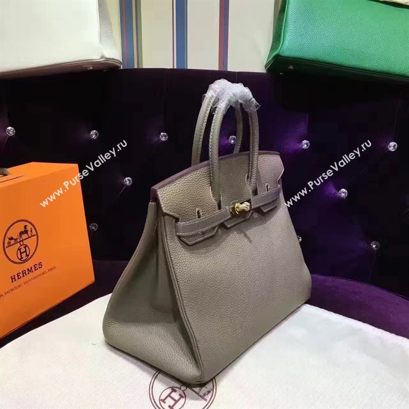 Hermes Birkin gray grain bag 5281