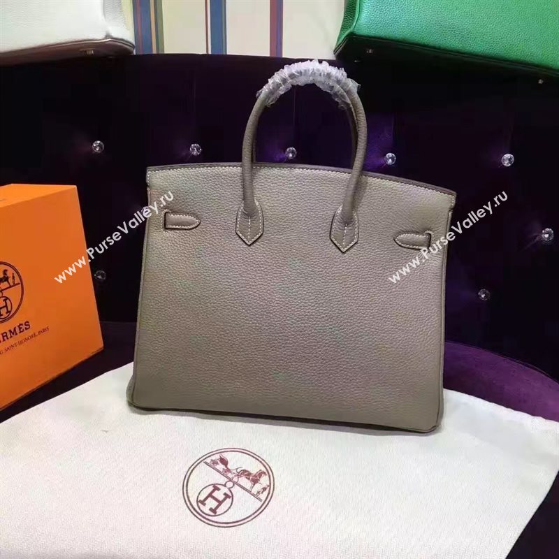 Hermes Birkin gray grain bag 5281