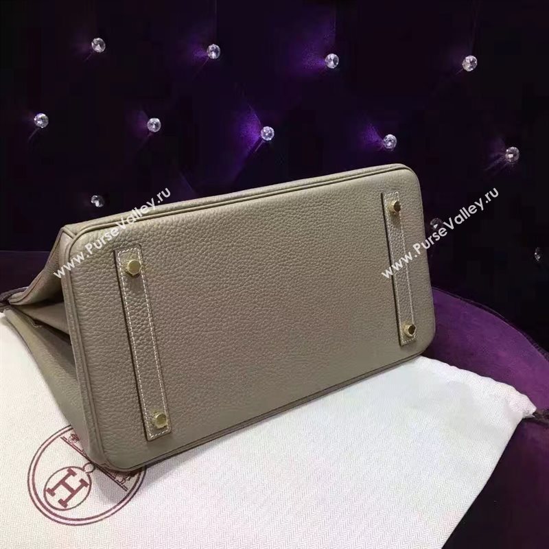 Hermes Birkin gray grain bag 5281