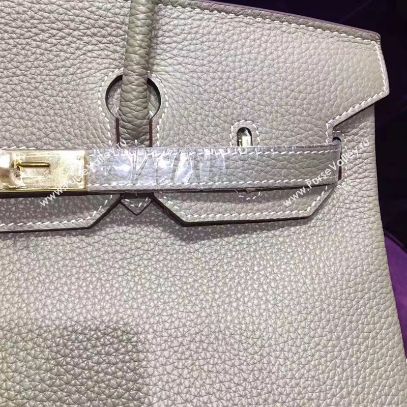 Hermes Birkin gray grain bag 5281