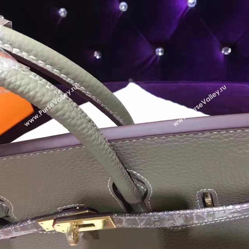 Hermes Birkin gray grain bag 5281